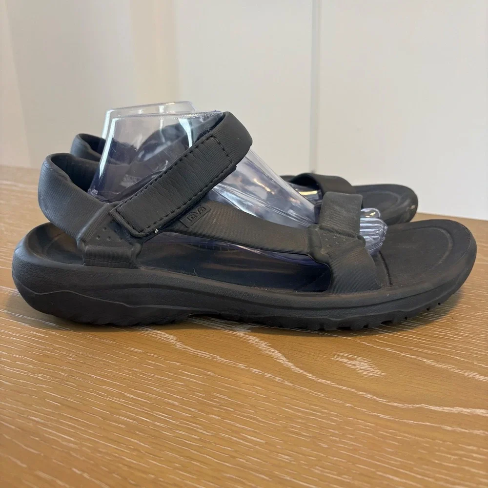 Teva‎ Hurricane Drift Sandals Mens Black Lightweight Water Friendly Size 12